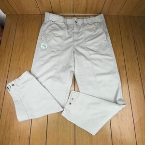 Levi's Sport Gray Polyester Cotton Blend Straight Leg Pants Mens Size 40x32